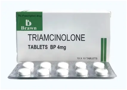 Viên nén Triamcinolone 4mg kháng viêm, điều trị viêm thấp khớp, chống dị ứng (10 vỉ x 10 viên)