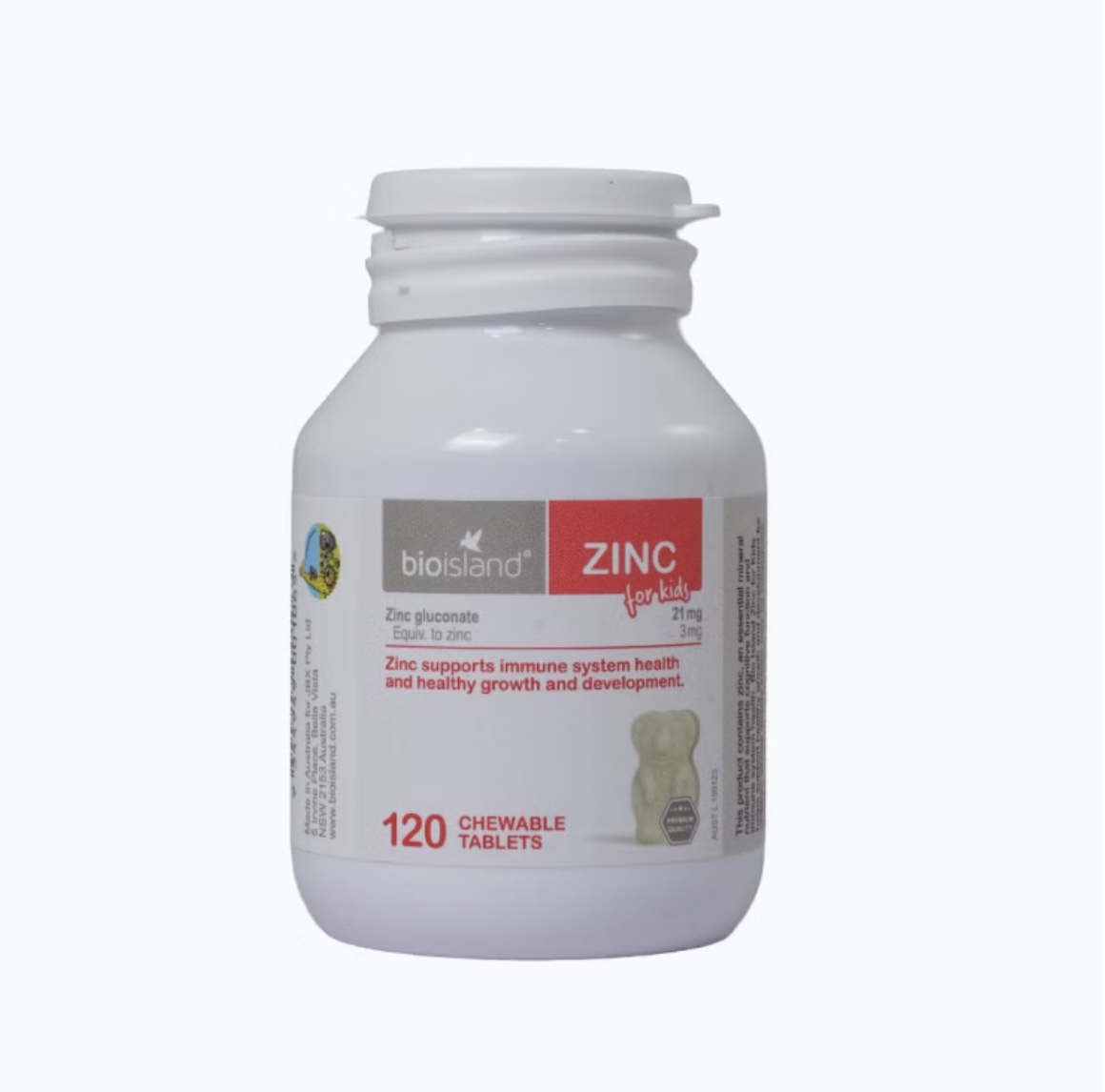 Viên uống Bioisland Zinc For Kids Bổ Sung Kẽm Cho Trẻ