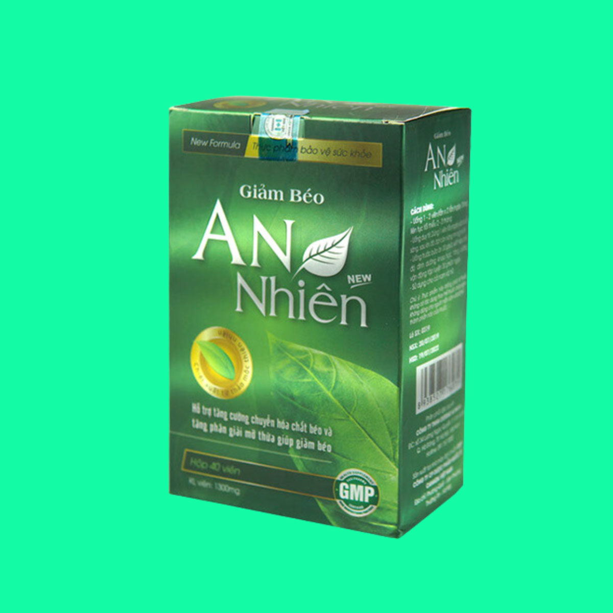 Viên Uống Giảm Béo An Nhiên Hỗ Trợ Giảm Cân Hiệu Quả (Hộp 40 Viên)
