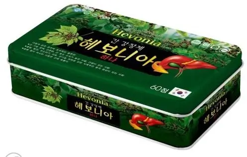 Viên uống mát gan bổ gan Hevonia (hộp thiếc) thảo dược giúp tăng cường chức năng gan, giải độc gan