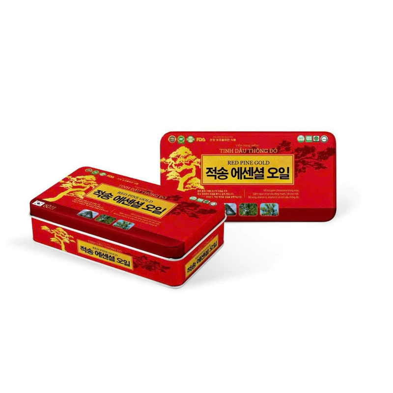 Viên Uống Tinh Dầu Thông Đỏ Red Pine Gold - Chống Tai Biến Mạch Máu Não, Giảm Mỡ Máu, Giảm Nguy Cơ Xơ Vữa Động Mạch
